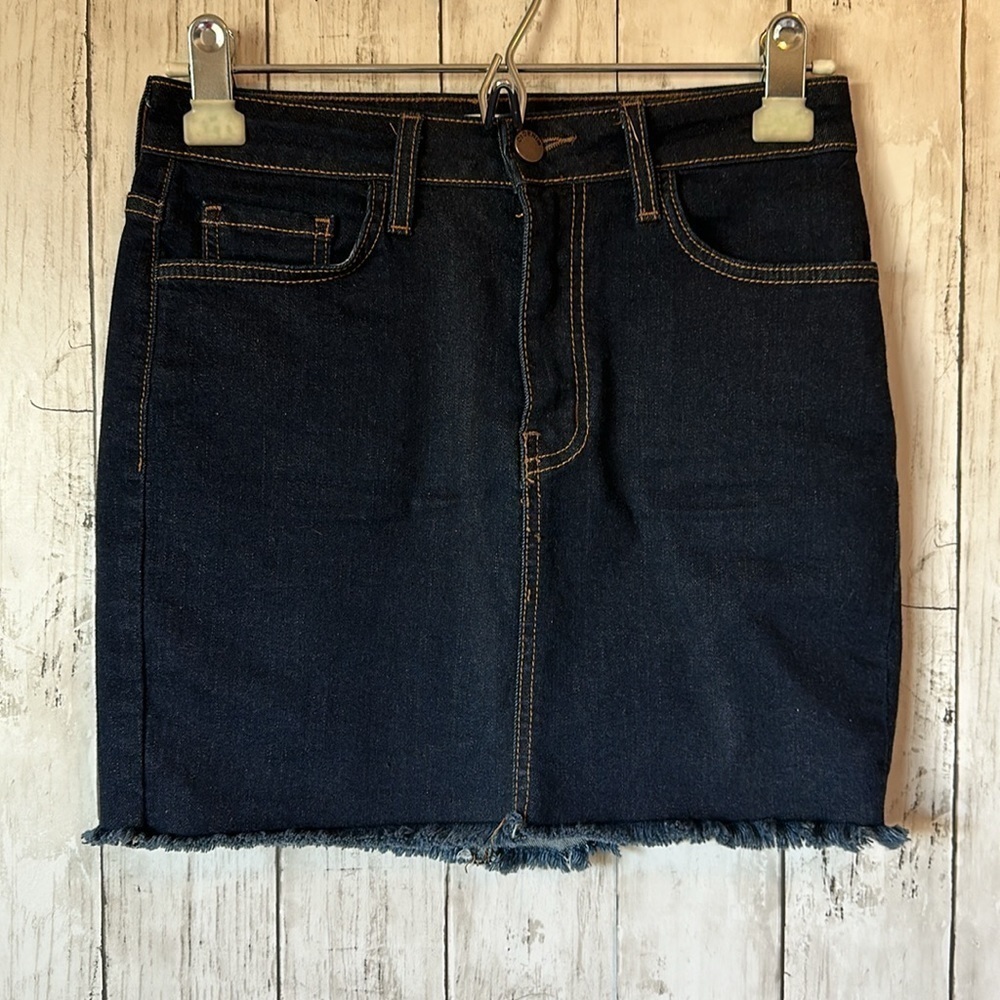 O2 Denim/Jean Mini skirt. Size XS - Picture 2 of 10